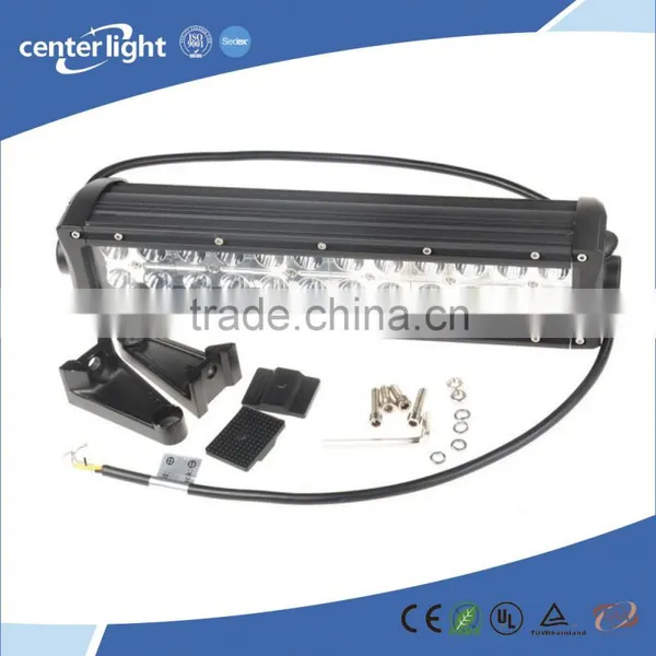 72W White and Amber Flood Beam Led Driving Light Bar for Car photo-3