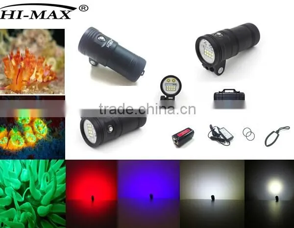 Superpower 5000 Lumens UV9 365nm UV Diving Video Flashight Quality Choice photo-5