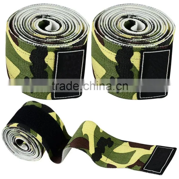 Camouflage Knee Wraps /Supreme Compression Knee Sleeve Gym Knee Wraps
