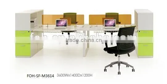 High Partition Team Office Desk (FOH-SF-M3614)