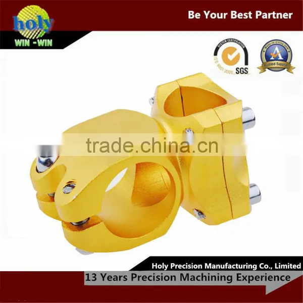 High Precision CNC Aluminum Machining Part With Yellow Anodized photo-2