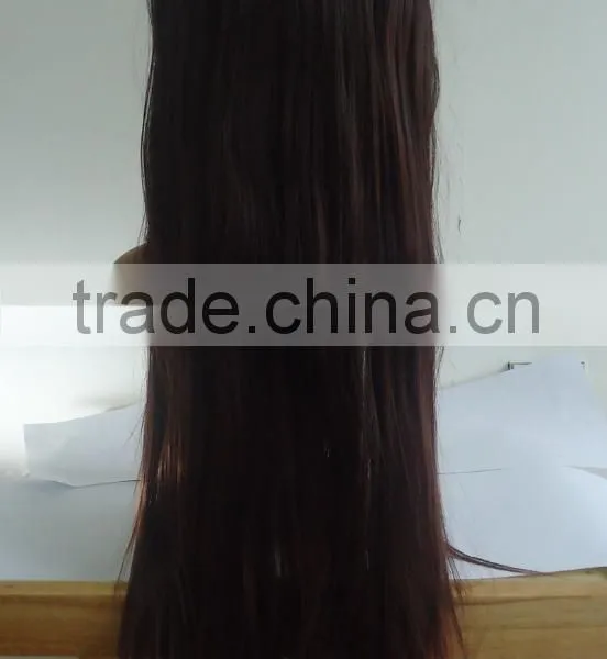 80CM Women's Long Straight Wig Wtih Full Bangs African American Wig Accept Paypal photo-4