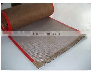 Chemical Resistance Ptfe Teflon Coated Fiberglass Open Mesh Conveyor Belt With Joint photo-6