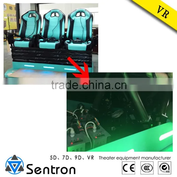 2016 New Design 3 Seats VR Cinema Equipment With VR Glasses Virtual Cinema Simulator photo-3