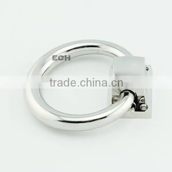 Chrome Finish Modern Circular Zinc Alloy Door Knocker photo-3