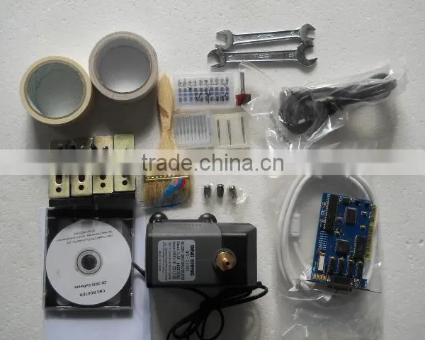 China 1.5KW Spindle Small PCB CNC Router Milling And Driling Machine With Linear Square Guide Rail ZK-3030 300*300mm photo-6