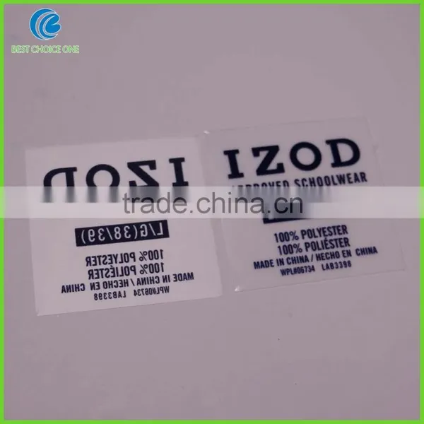 T-shirt Care Label Heat Press T-shirt Heat Transfer Care Labels photo-3