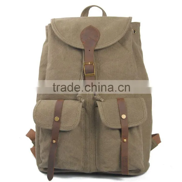 2016 Fashion Laptop Wholesale Blank Canvas Backpacks For School Student Backpack Bag photo-2