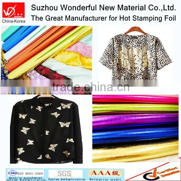 Washable Heat Transfer Hot Stamping Foil for Fabric and Garment photo-5