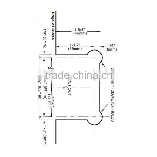 Hot Quality Double Side Hinge Glass Shower Door Hinges photo-4