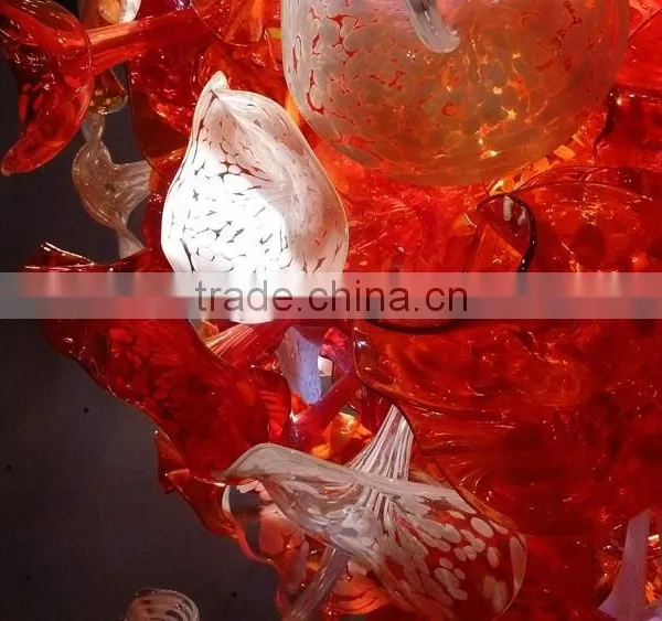 Hand Blown Glass Chandelier Decoration XO-20150619 Modern Glass Chandelier From Famous Chinese Glass Artist Mr Ou LianHua photo-3