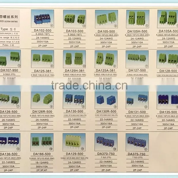 Factory Price 4.00MM Germany Terminal Block With Fast Surface Mount Pcb Terminal Blocks With Push-buttons photo-5