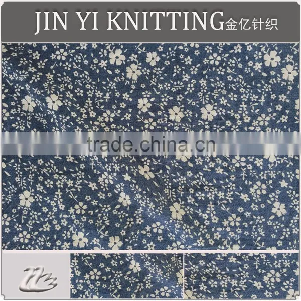 2017 New Summer Collection 65/35 T/C Printed Twill Voile Chinese Hibiscus Design