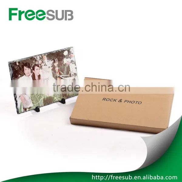 Wholesale DIY Customed L40*H25*W0.9CM Blank Clock Painting Sublimation Stone Plaque photo-2