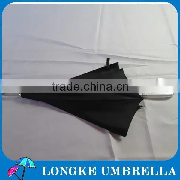 24" Promotional Umbrella Black Color Aluminum Umbrella for Advertsing photo-4