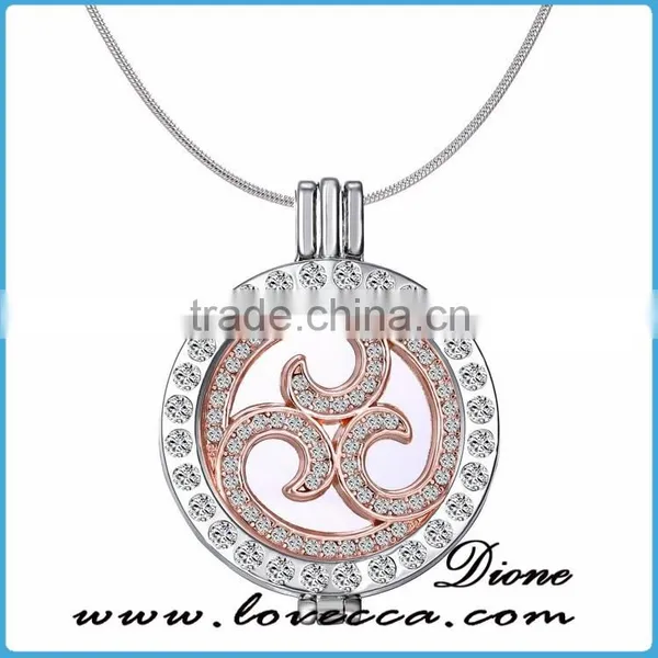 Best Selling Products 2016 Rose Gold Coin Holder Necklace photo-6