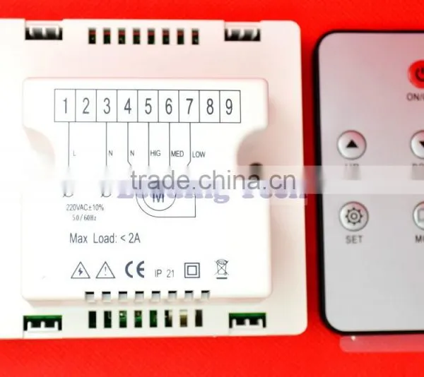 Ventilator Intelligent Controller w/ Touch Screen 3-speed Adjustable IR Remote photo-5