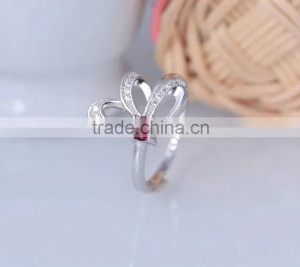925 Sterling Silver Red Eye Rabbit Ring for Women With Ruby photo-4