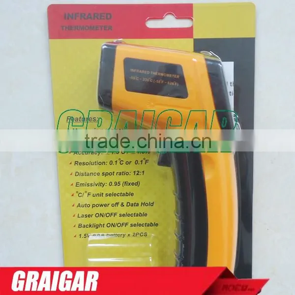 NEW Graigar GR320 Non-Contact Laser Gun Infrared Digital IR Thermometer -50 C ~ 330 C Support OEM photo-5