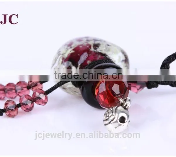 Murano Glass Heart Oil Diffuser Pendant Necklaces Wholesale photo-4