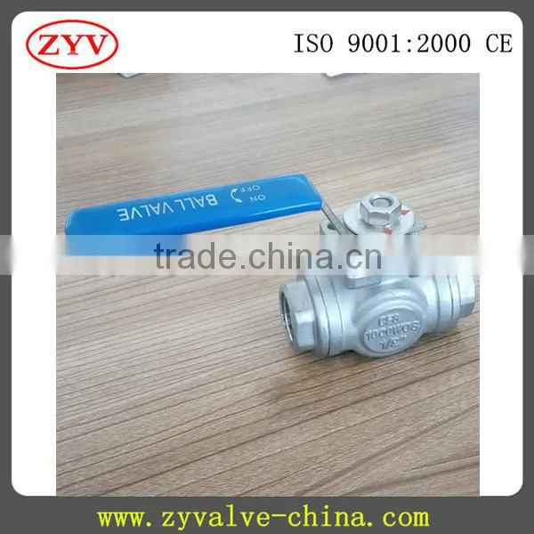 High Quality Three-way 1000psi Ball Valve photo-2
