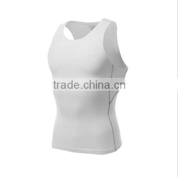 2015 New Products Gym Fitness T-shirt Quick Drying Men's Compression Fitness Clothes photo-4
