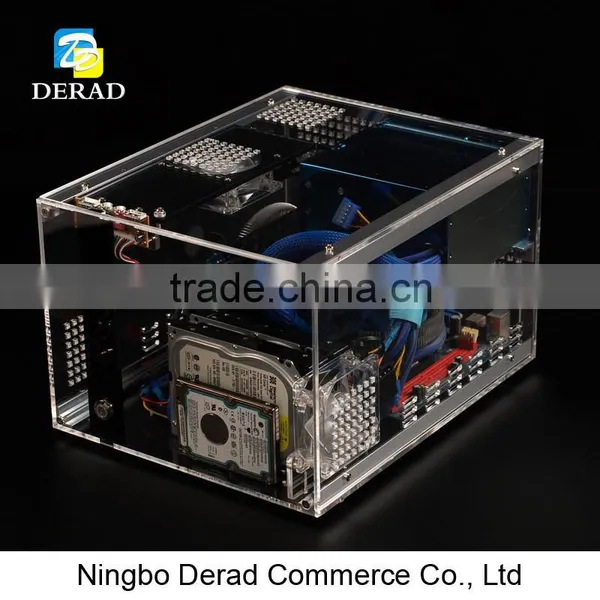 PC-C740 QDIY Deluxe Transparent Plastic Computer Case photo-2