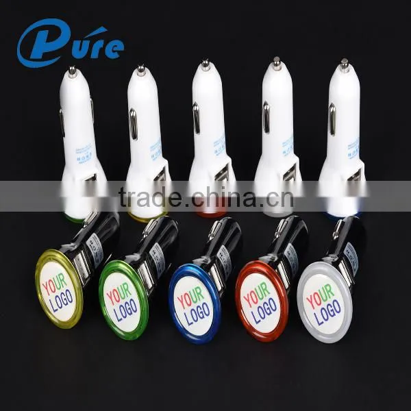 2.1A/3.1A 5V Car Charger Mini Charger for Samsung/iphone All Electronics Car-mounted Charger Factory Supply