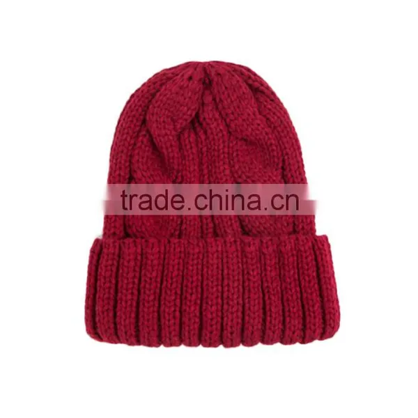 Hip Hop Knitted Baggy Beanie Knitted Cap Hat