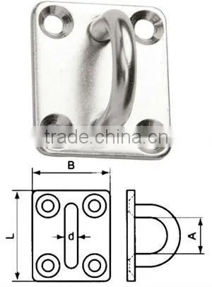 rectangular eye plate