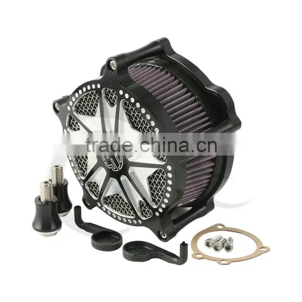 CNC Air Cleaner Filter Kit For Sportster XL1200 2007-2011 Iron 883 2009-2014 photo-2