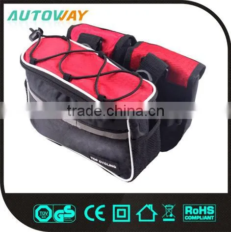 Fashion Waterproof Leather Bicycle Saddle Bag