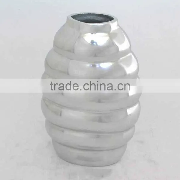 Mirror Finish Polished Recycled Aluminum Low Price Vase