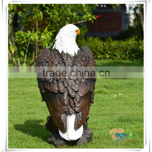 Hot Sale Fiberglass Decoration Eagle Garden Animal Statue for Sale photo-4