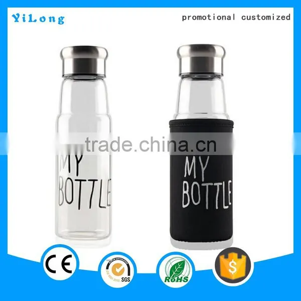 Glass Water Bottle New Design Heat-resistant Custom Borosilicate Water Bottle,water Glass Bottle photo-3