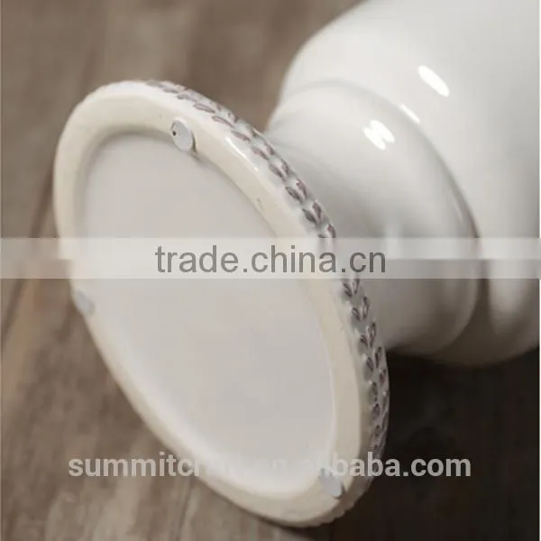 Home Goods Big Size Decorative White Ceramic Vases photo-6