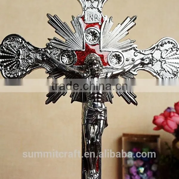 Church Decoration Metal Religious Jesus on the Cross Figures photo-2