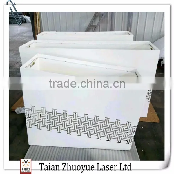 Hot Saled Customized Galvanized Ivory Stainless Steel Flower Pot/ Indoor Rectangular Planter Box With Oblique