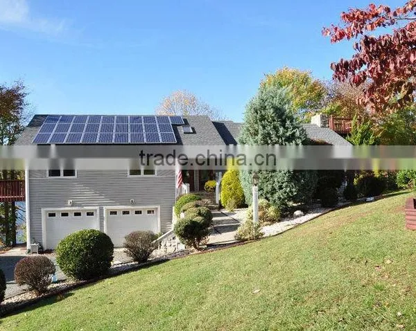Complete 6kw Solar Power System Solar Panel PV Array Combiner Inverter Controller Battery Ground Rack Roof Rack Cable photo-6