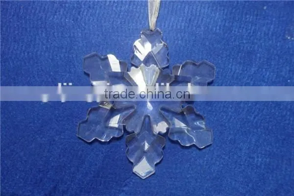 Clear Acrylic Christmas Snowflake Hanging Decorations Supplier photo-3