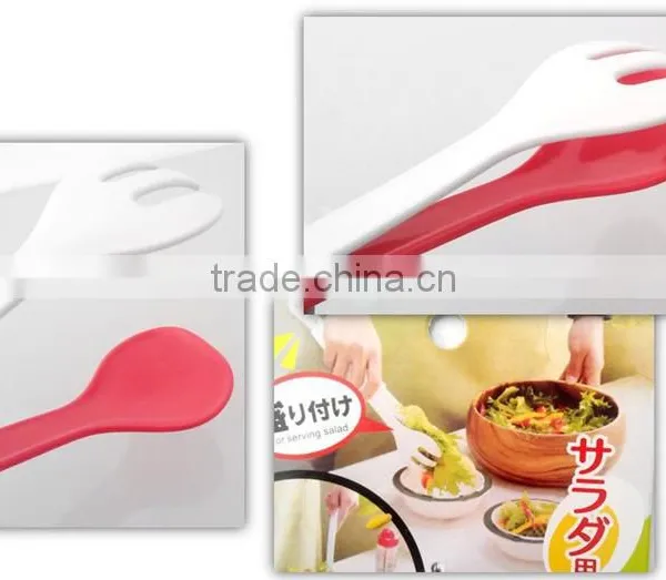 Food Grade Plastic Salad Server Tongs , Spoon and Fork photo-3