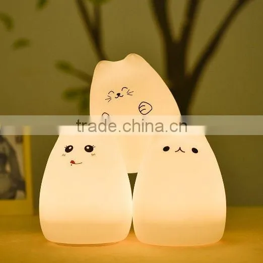 2015 New LED Children Night Light Silicone Night Lamp Rechargeable Lamp for Baby Bedroom photo-3