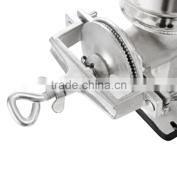 Manual Grain Grinder With High Hopper - Table Clamp Hand Corn Mill photo-2
