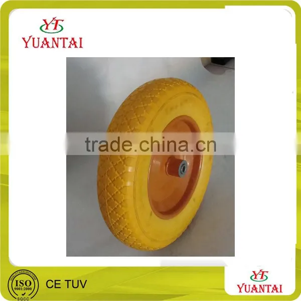 Steel Rim Wheelbarrow 14x3.50-8 PU Wheel photo-4
