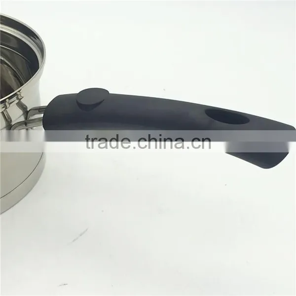 Stainless Steel Nonstick Milk Cook Pot With Long Handle photo-4