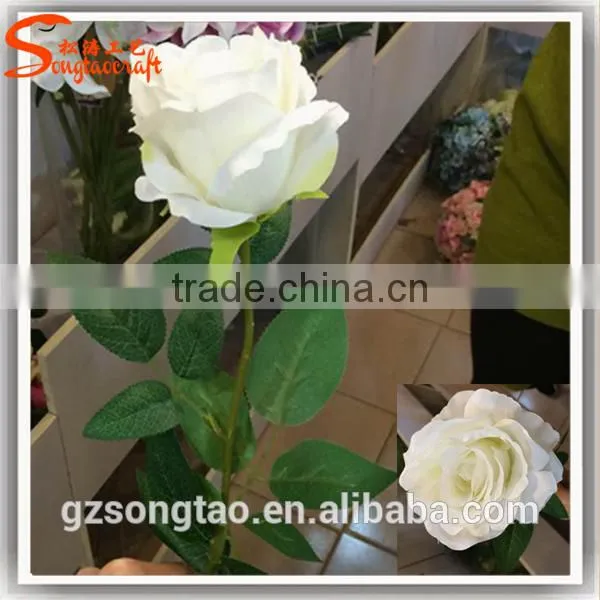 Hot Sale in China Artificial Flower Decor Wedding Artificial Chinese Rose Flower Fake Decoration Flower photo-4
