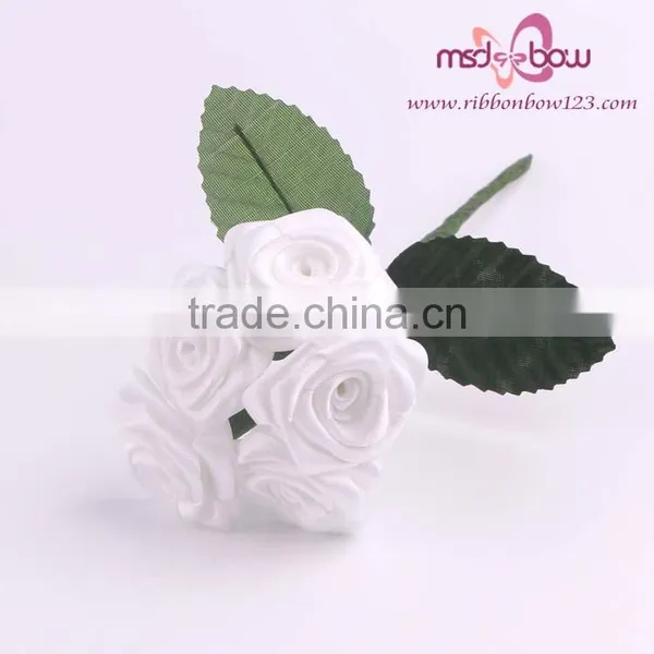 Ribbon Flowers Making Rose Bouquet, Making Satin Ribbon Flowers photo-5