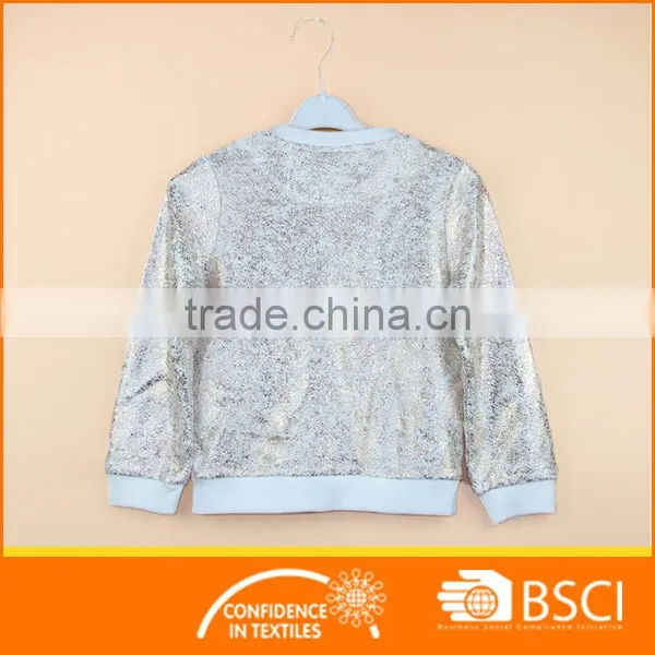 Shinning Full Open With Zipper Jacket Kids Coat photo-2