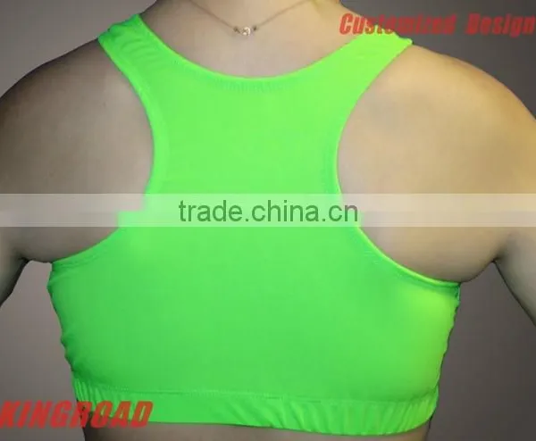 Wholesale Custom Sublimation Plain Sport Bra photo-2