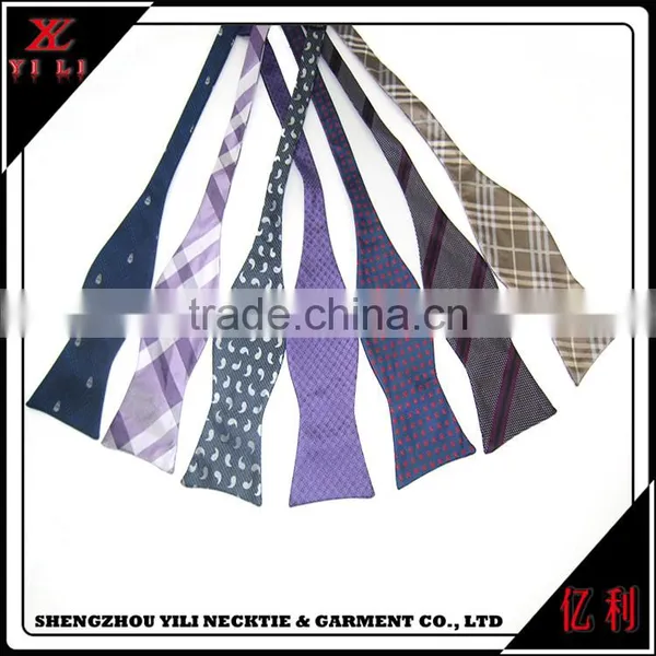 China Newest Products Fashion Style Double Sided Printed Colorful Bow Tie Silk Ladies photo-3